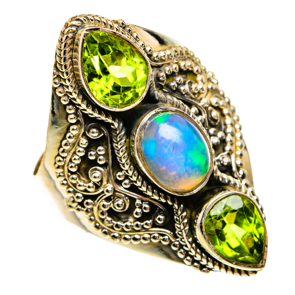 Ethiopian Opal Rings handcrafted by Ana Silver Co - RING78689
