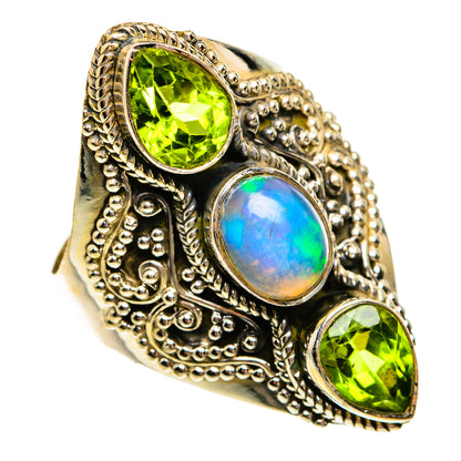 Ethiopian Opal Rings handcrafted by Ana Silver Co - RING78689