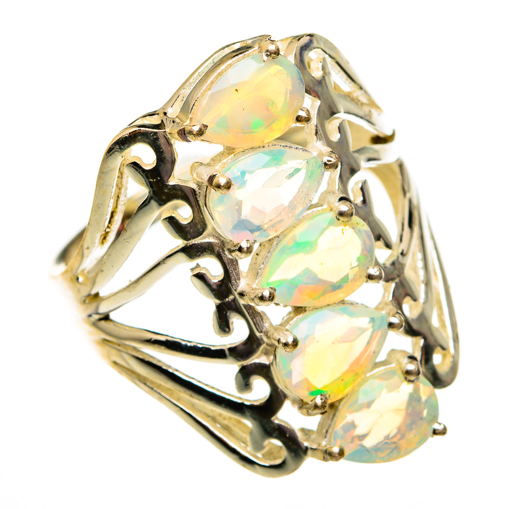 Ethiopian Opal Rings handcrafted by Ana Silver Co - RING78700