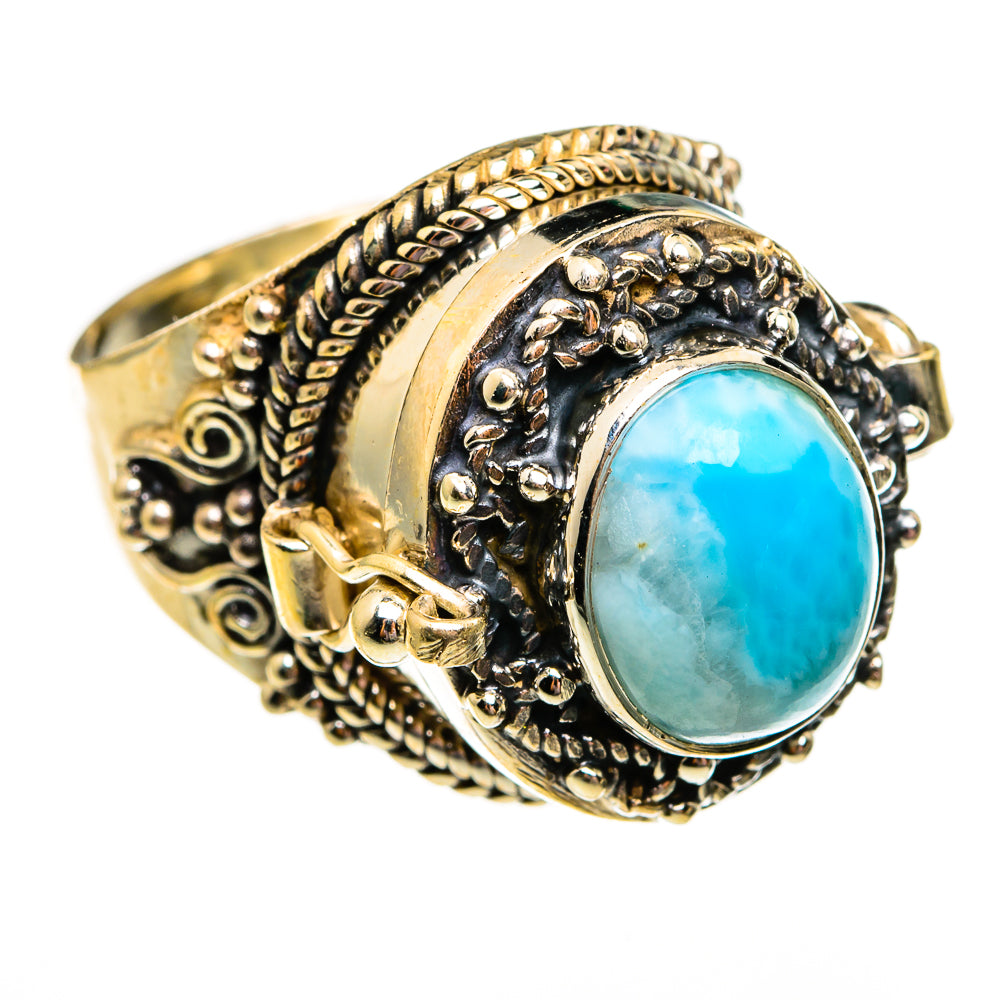 Larimar Rings handcrafted by Ana Silver Co - RING78702