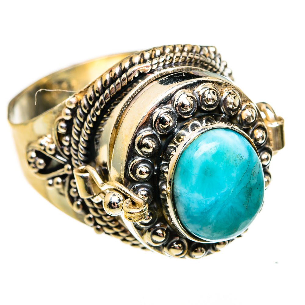 Larimar Rings handcrafted by Ana Silver Co - RING78709