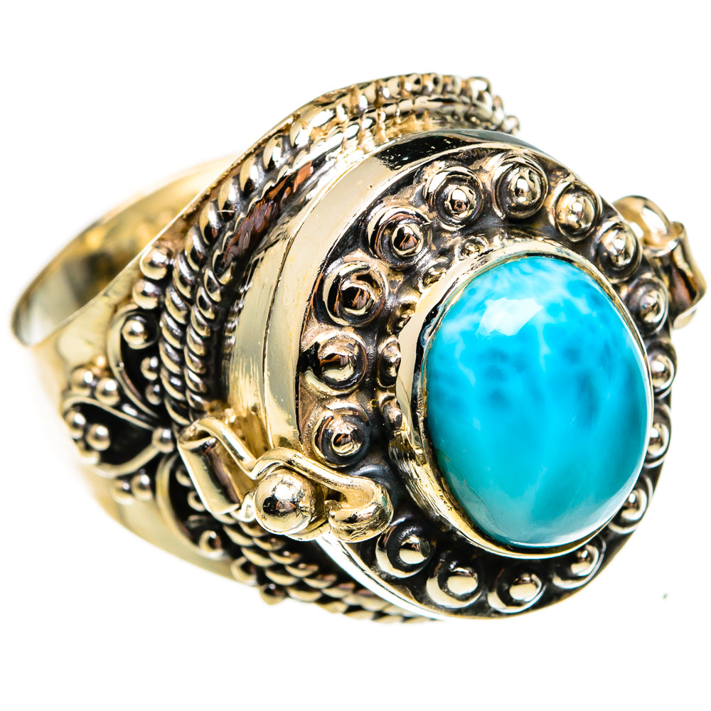 Larimar Rings handcrafted by Ana Silver Co - RING78719