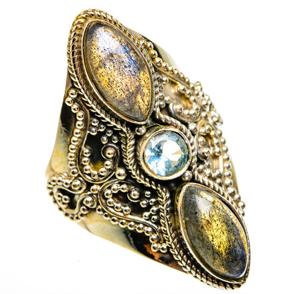 Labradorite Rings handcrafted by Ana Silver Co - RING78723