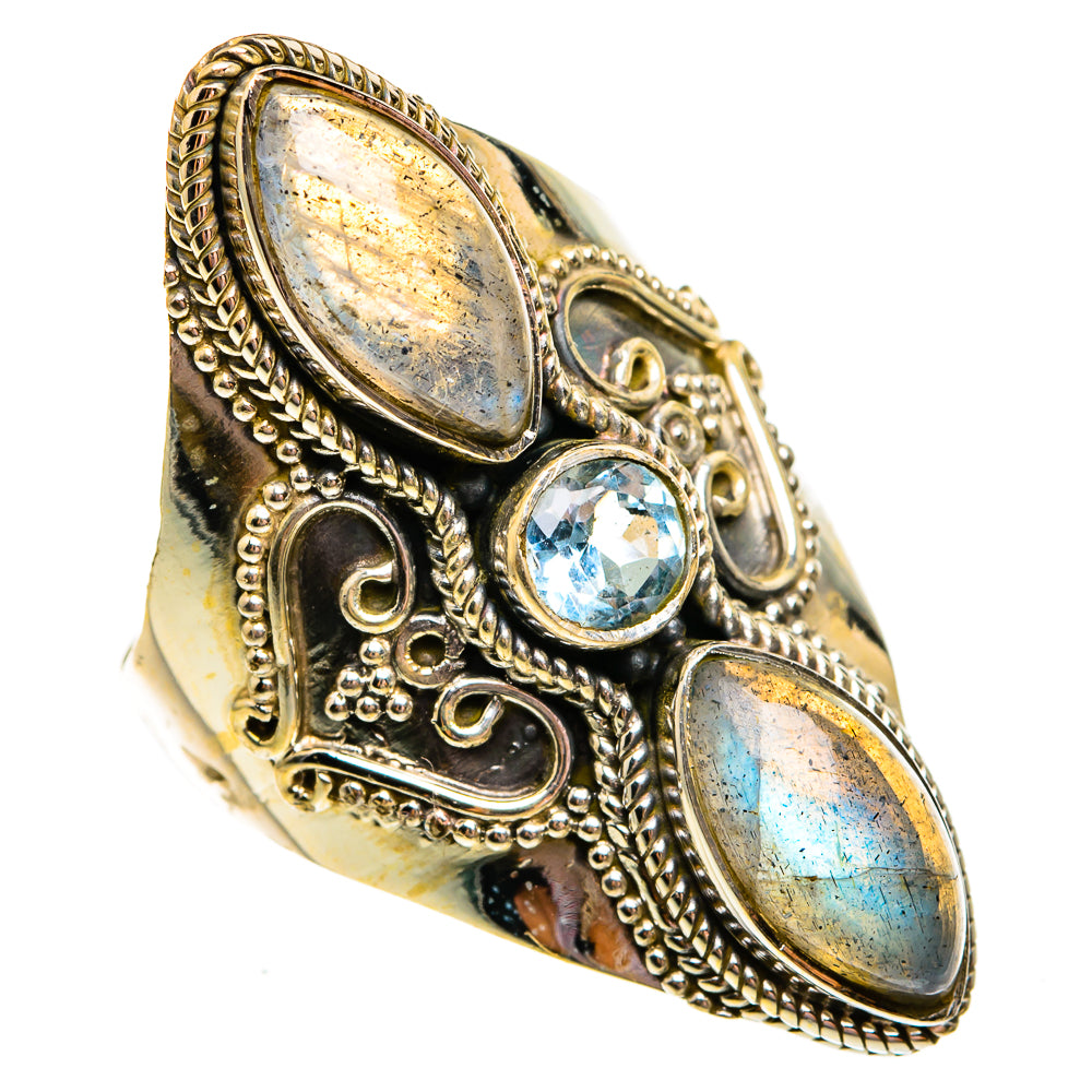 Labradorite Rings handcrafted by Ana Silver Co - RING78727