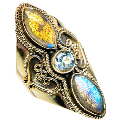 Labradorite Rings handcrafted by Ana Silver Co - RING78733