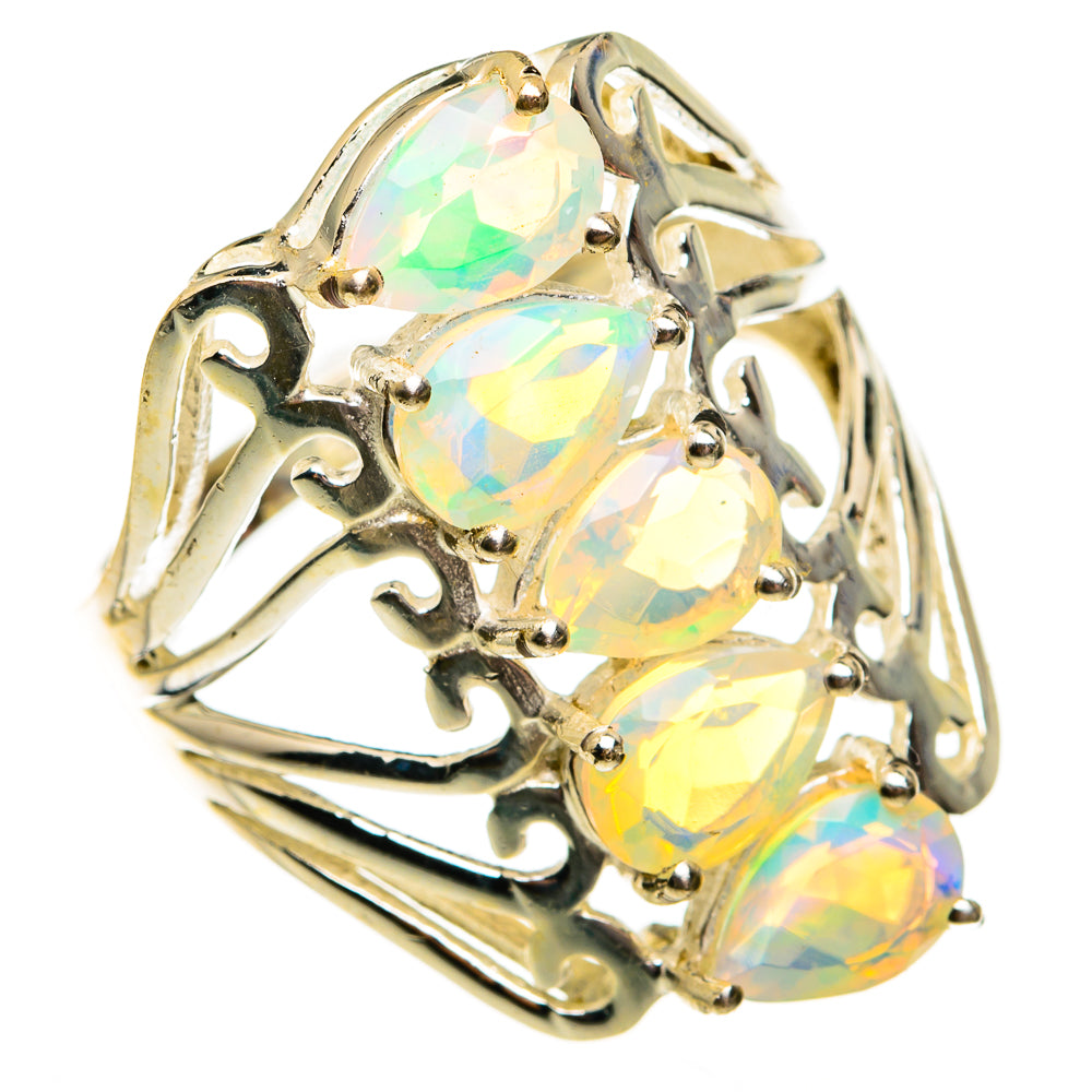 Ethiopian Opal Rings handcrafted by Ana Silver Co - RING78734