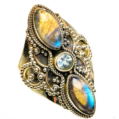 Labradorite Rings handcrafted by Ana Silver Co - RING78735
