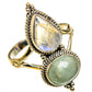 Rainbow Moonstone Rings handcrafted by Ana Silver Co - RING78736