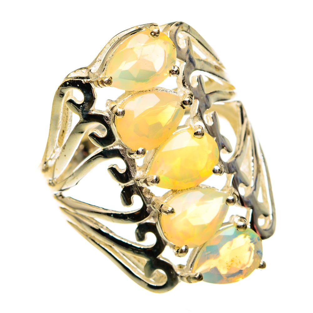 Ethiopian Opal Rings handcrafted by Ana Silver Co - RING78738