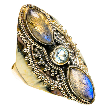 Labradorite Rings handcrafted by Ana Silver Co - RING78759