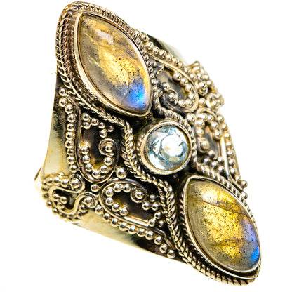 Labradorite Rings handcrafted by Ana Silver Co - RING78760