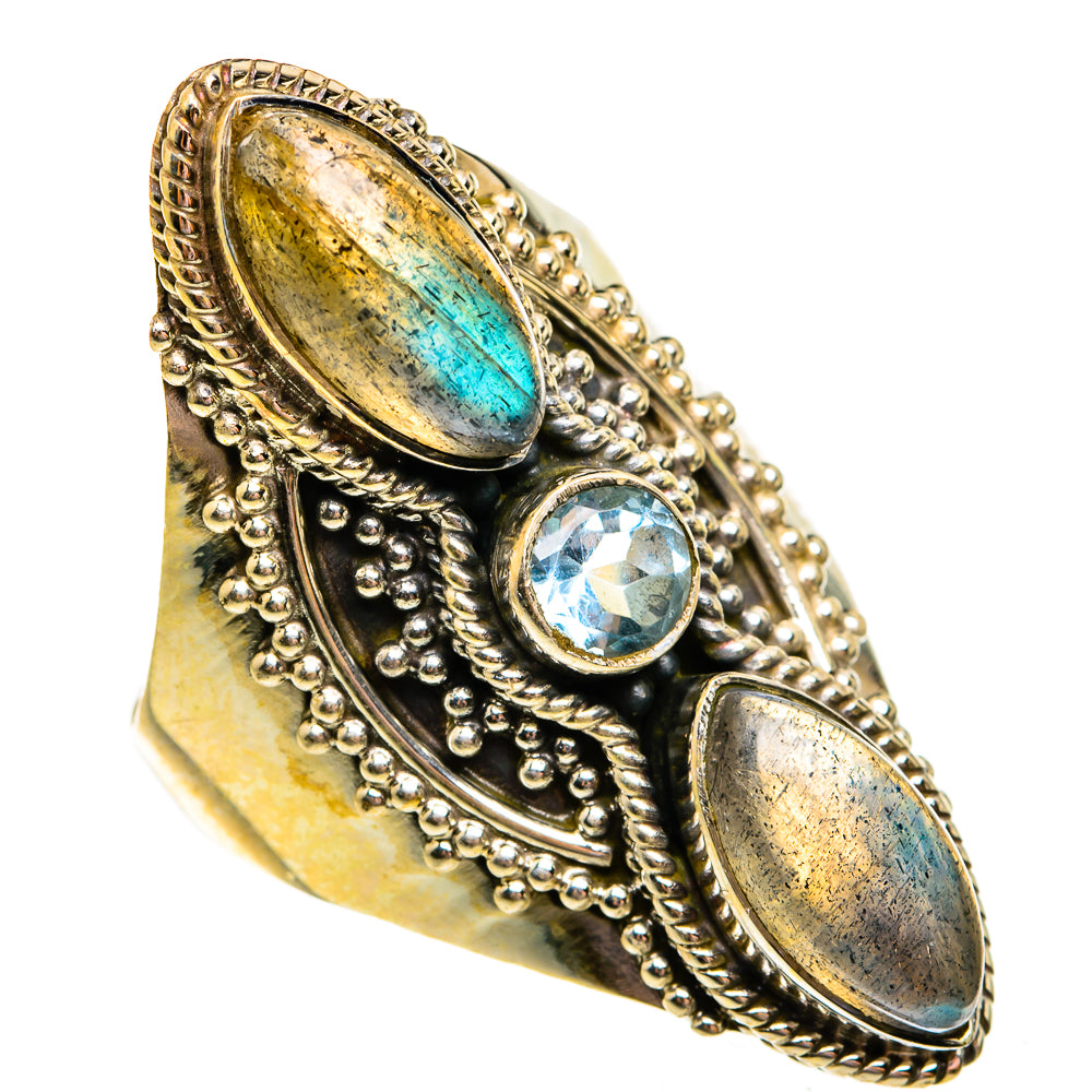 Labradorite Rings handcrafted by Ana Silver Co - RING78761