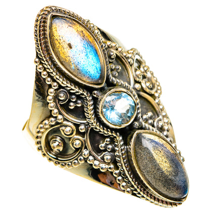 Labradorite Rings handcrafted by Ana Silver Co - RING78763
