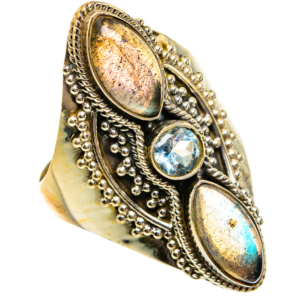 Labradorite Rings handcrafted by Ana Silver Co - RING78764