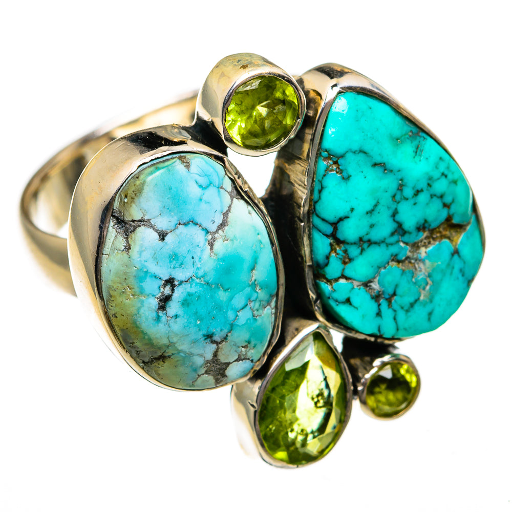 Tibetan Turquoise Rings handcrafted by Ana Silver Co - RING78767