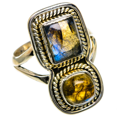 Labradorite Rings handcrafted by Ana Silver Co - RING78769