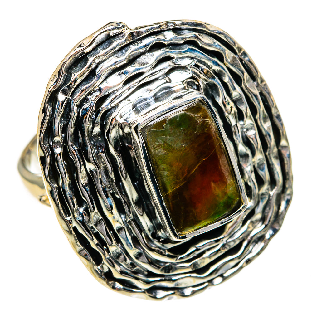 Ammolite Rings handcrafted by Ana Silver Co - RING78792