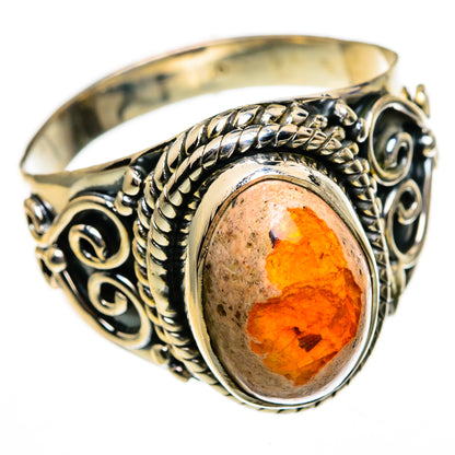 Mexican Fire Opal Rings handcrafted by Ana Silver Co - RING78794