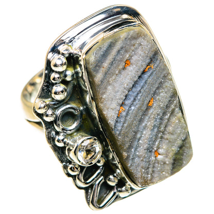 Desert Druzy Rings handcrafted by Ana Silver Co - RING78797