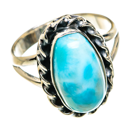 Larimar Rings handcrafted by Ana Silver Co - RING78798