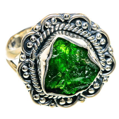 Chrome Diopside Rings handcrafted by Ana Silver Co - RING78806