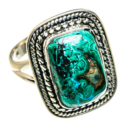 Malachite Chrysocolla Rings handcrafted by Ana Silver Co - RING78807