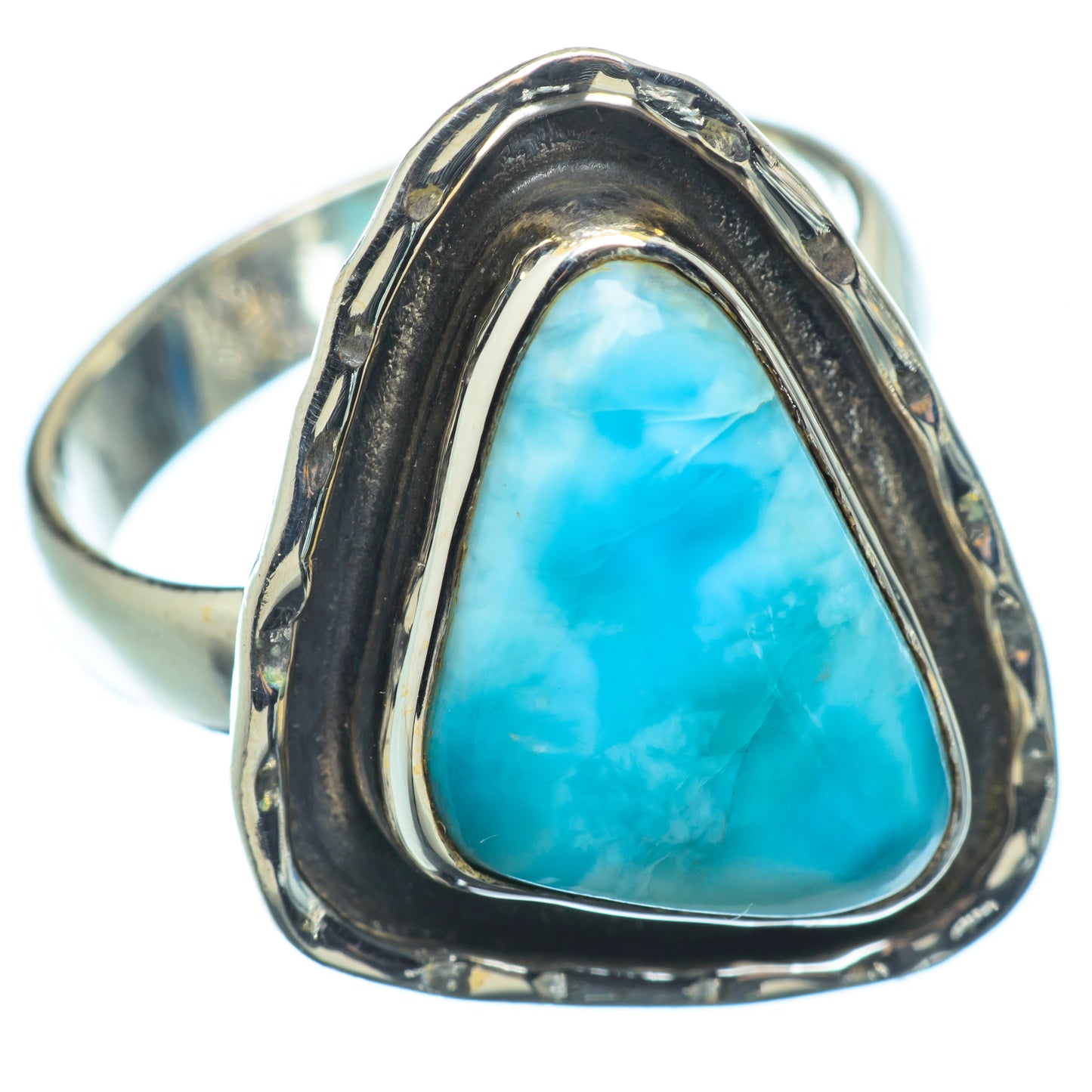 Larimar Rings handcrafted by Ana Silver Co - RING7882