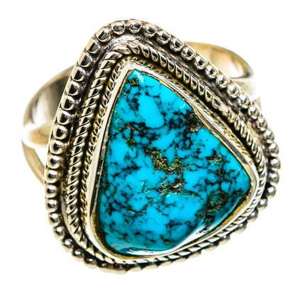 Tibetan Turquoise Rings handcrafted by Ana Silver Co - RING78832