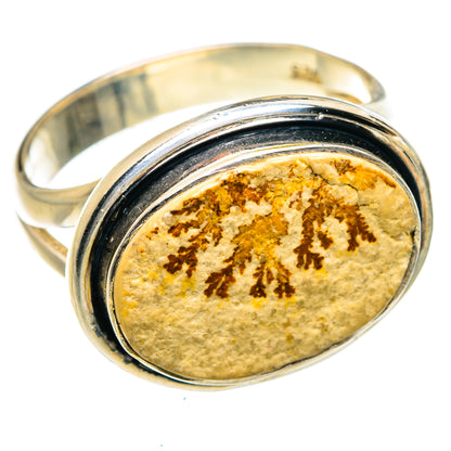 Germany Psilomelane Dendrite Rings handcrafted by Ana Silver Co - RING78841