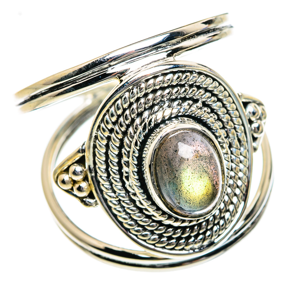 Labradorite Rings handcrafted by Ana Silver Co - RING78866