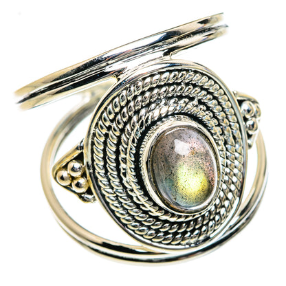 Labradorite Rings handcrafted by Ana Silver Co - RING78866