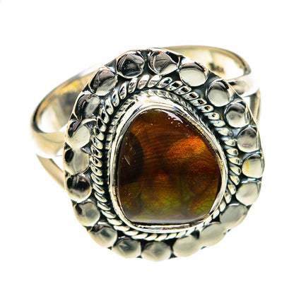 Mexican Fire Agate Rings handcrafted by Ana Silver Co - RING78870