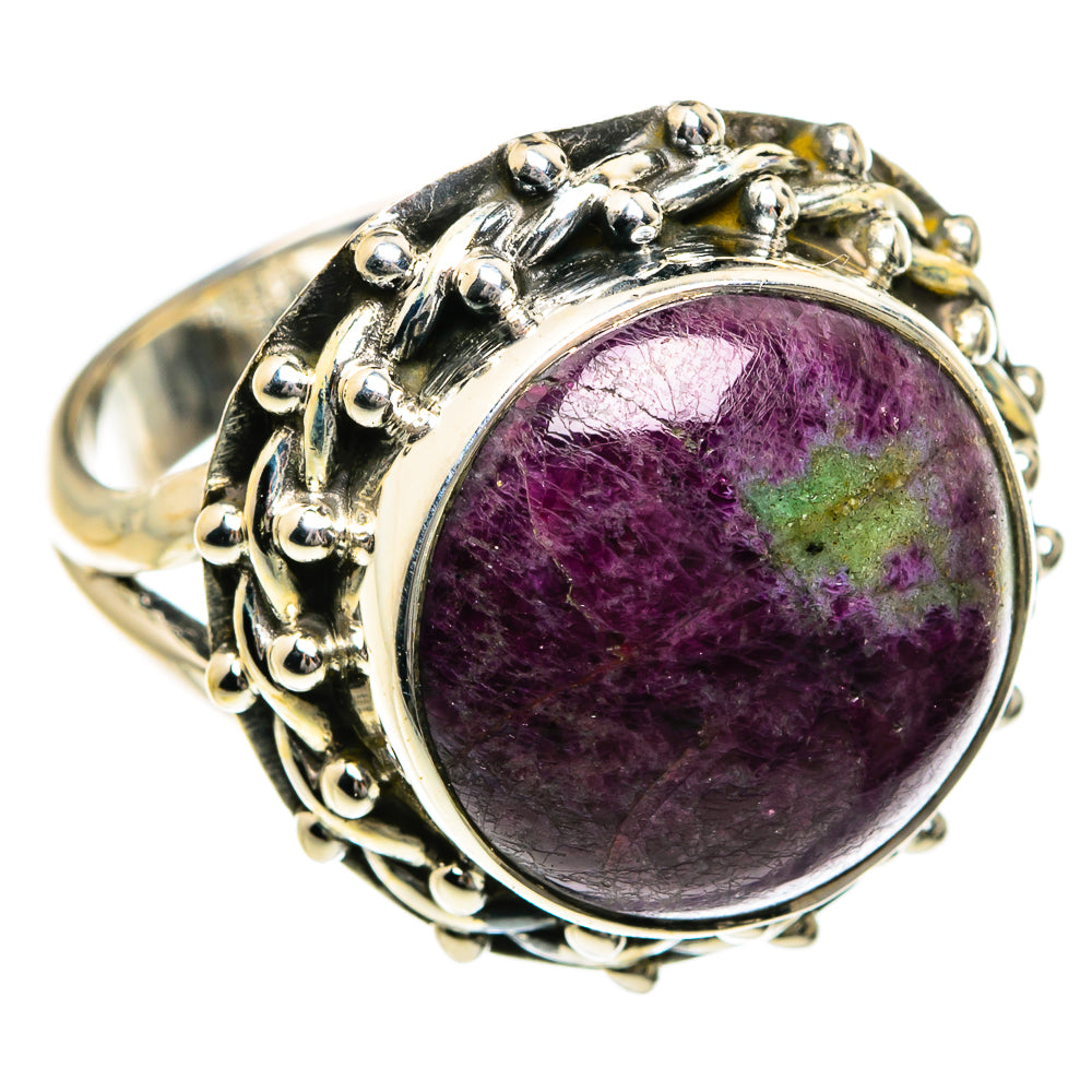 Ruby Zoisite Rings handcrafted by Ana Silver Co - RING78875