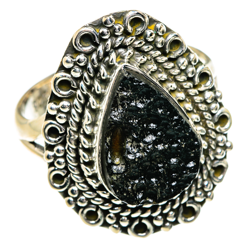 Tektite Rings handcrafted by Ana Silver Co - RING78904 - Photo 2