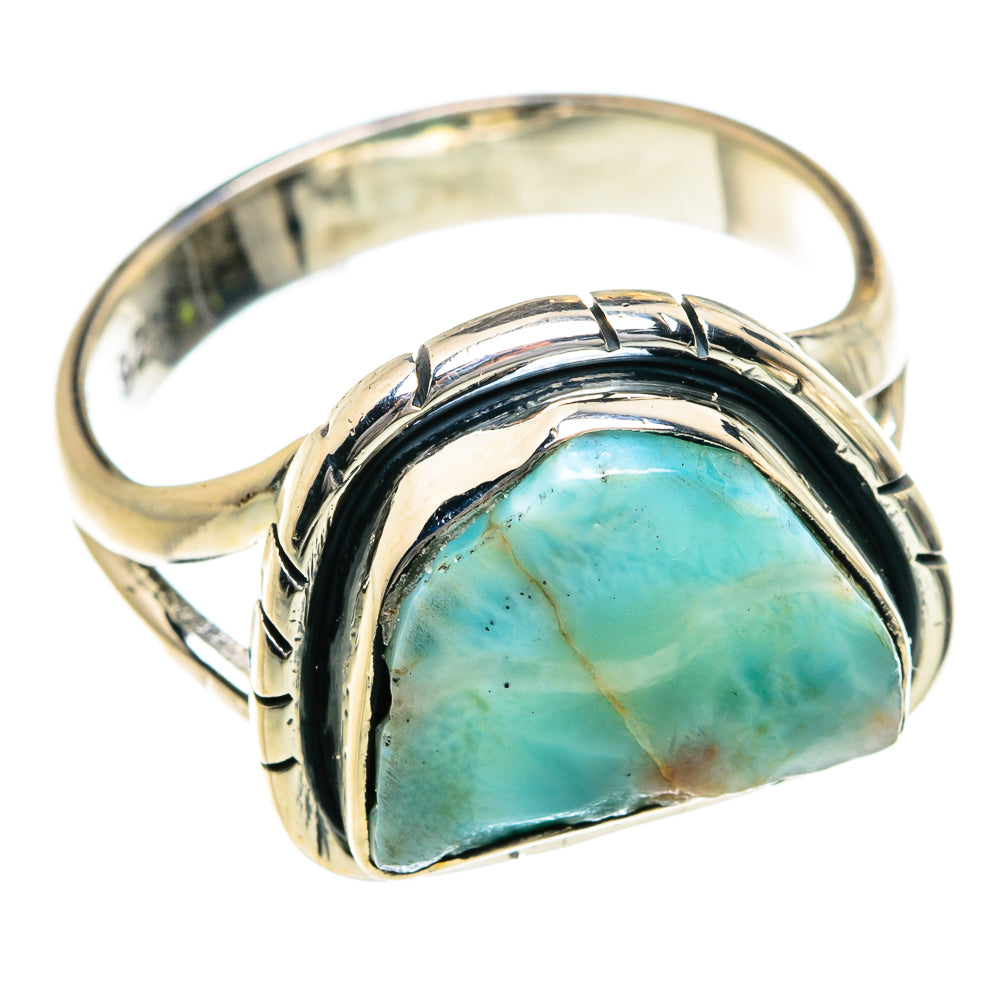 Larimar Rings handcrafted by Ana Silver Co - RING78912