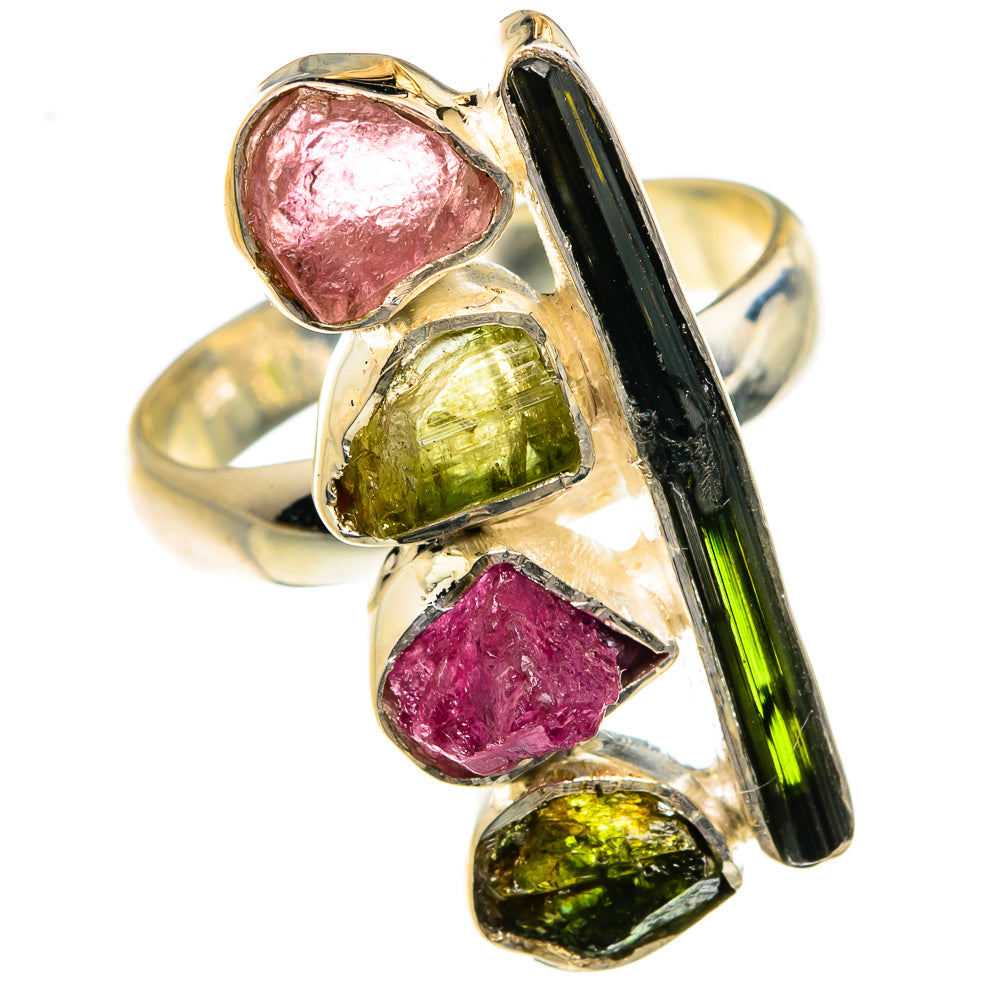 Green Tourmaline Rings handcrafted by Ana Silver Co - RING78934