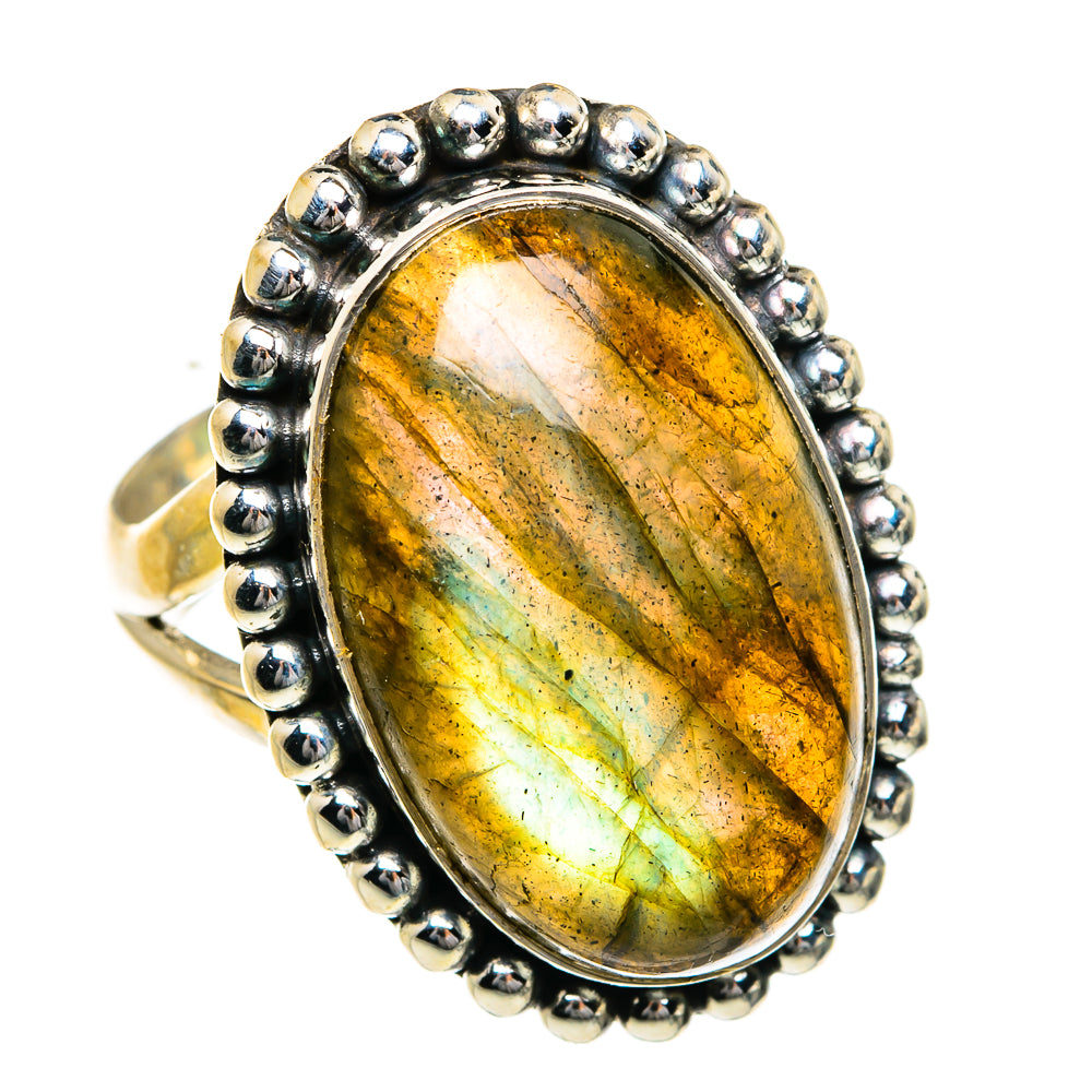 Labradorite Rings handcrafted by Ana Silver Co - RING78944