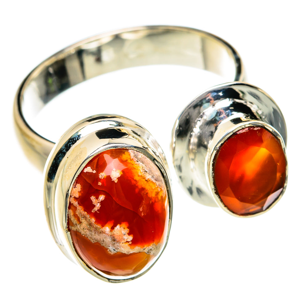 Mexican Fire Opal Rings handcrafted by Ana Silver Co - RING78962