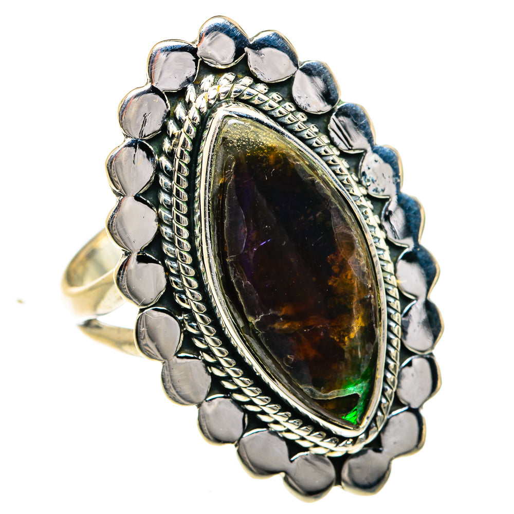 Ammolite Rings handcrafted by Ana Silver Co - RING78969