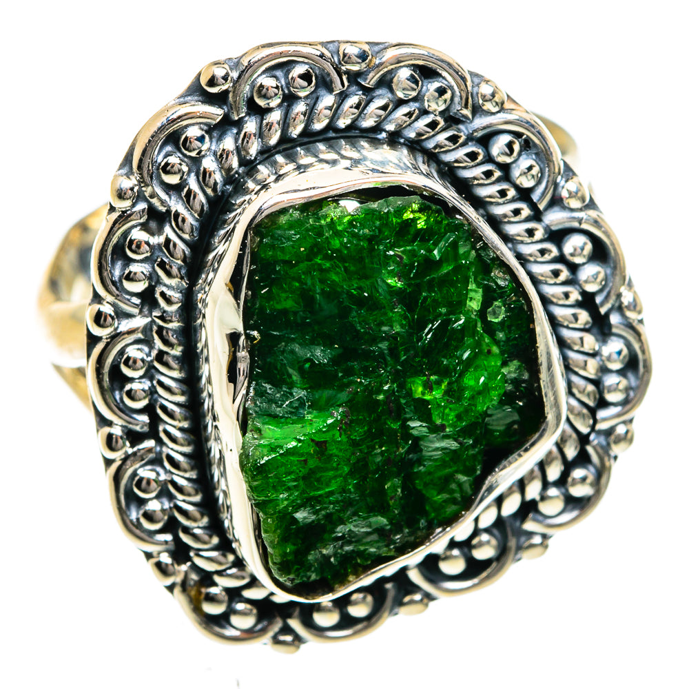 Chrome Diopside Rings handcrafted by Ana Silver Co - RING78970