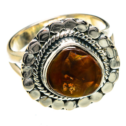 Mexican Fire Agate Rings handcrafted by Ana Silver Co - RING78972
