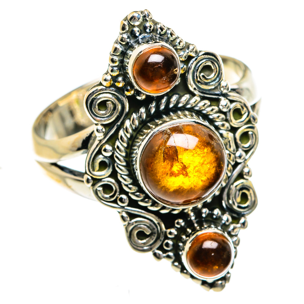 Baltic Amber Rings handcrafted by Ana Silver Co - RING78975