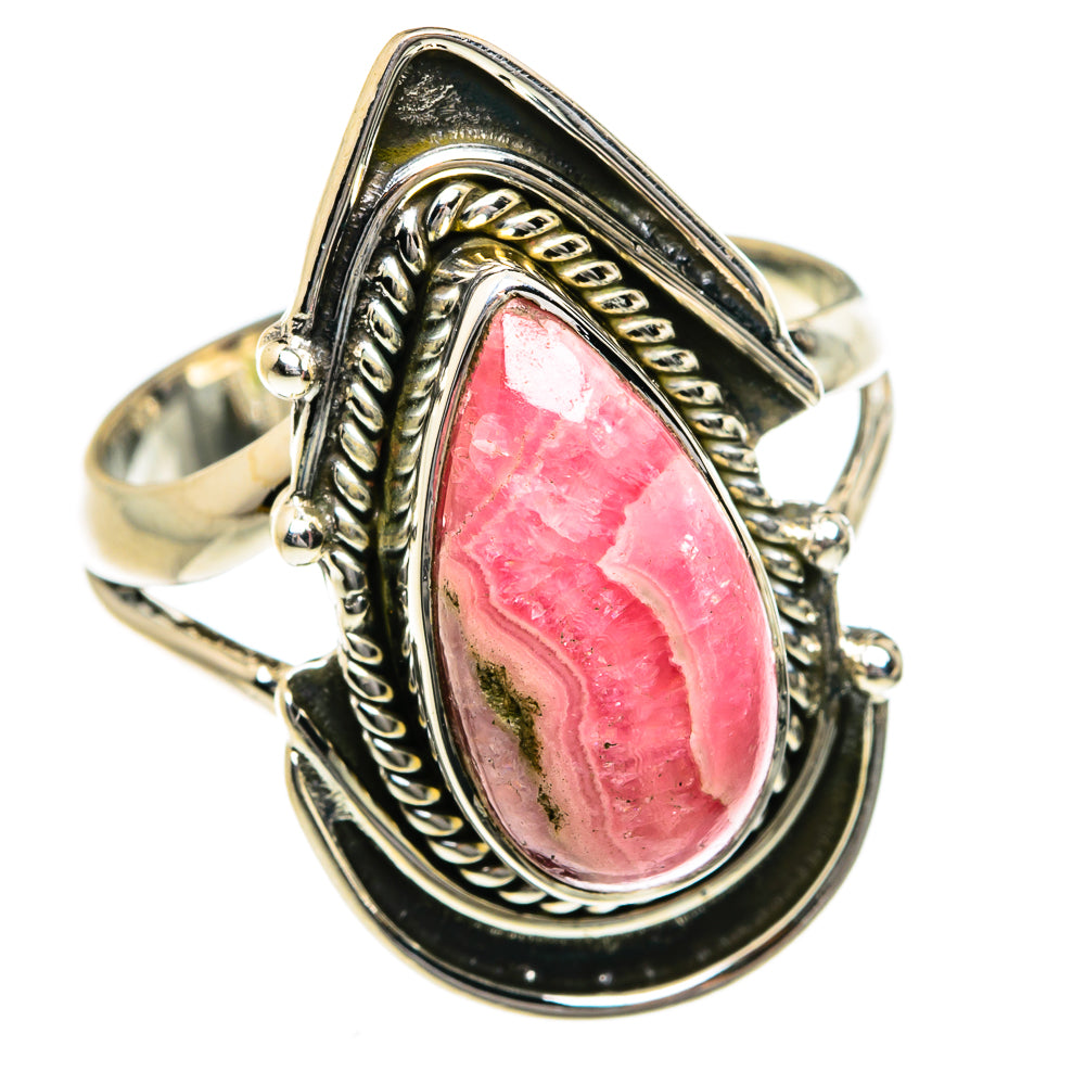 Rhodochrosite Rings handcrafted by Ana Silver Co - RING78977