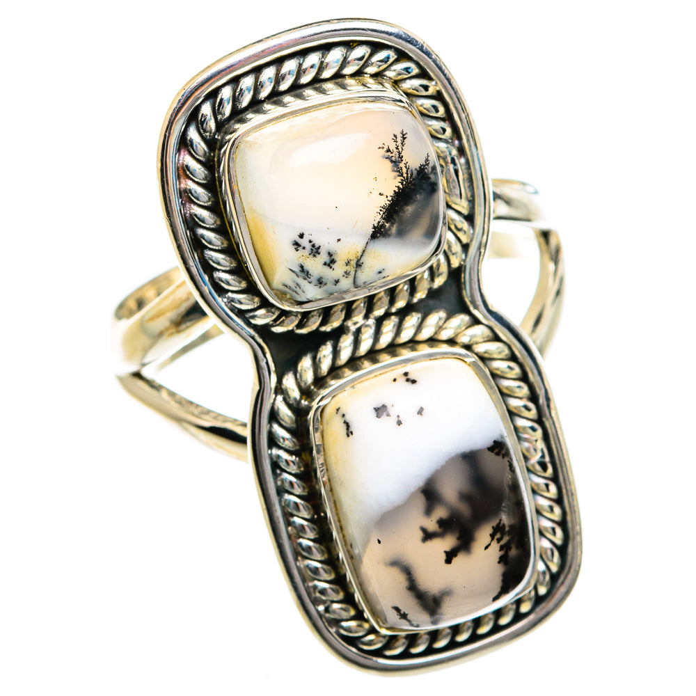 Dendritic Opal Rings handcrafted by Ana Silver Co - RING78980