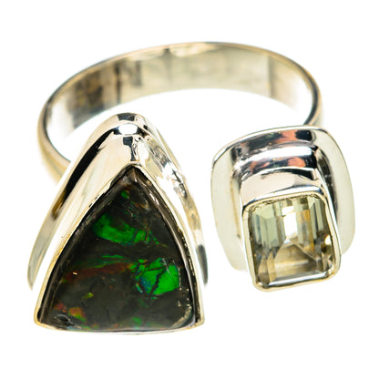 Ammolite Rings handcrafted by Ana Silver Co - RING78983