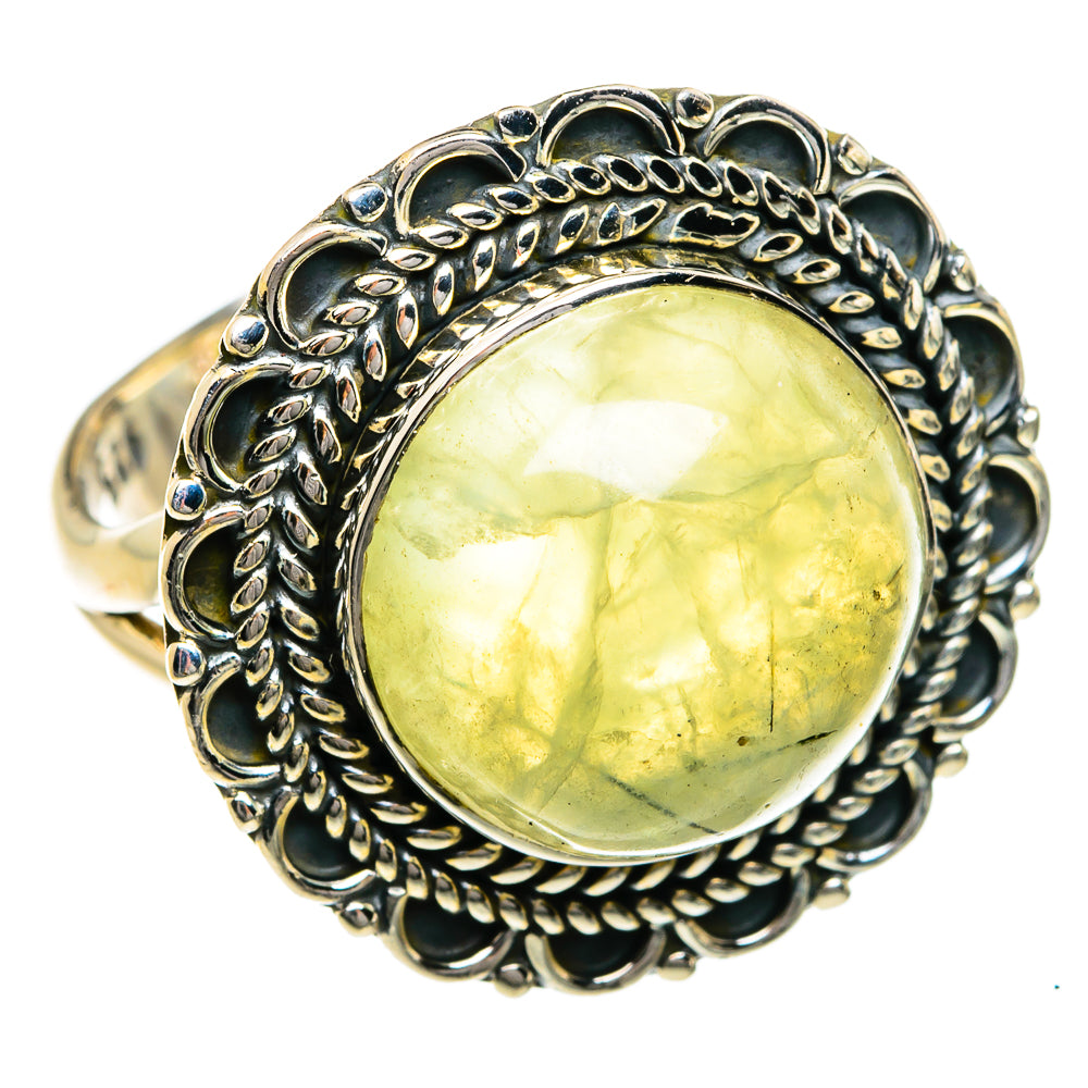 Prehnite Rings handcrafted by Ana Silver Co - RING78985