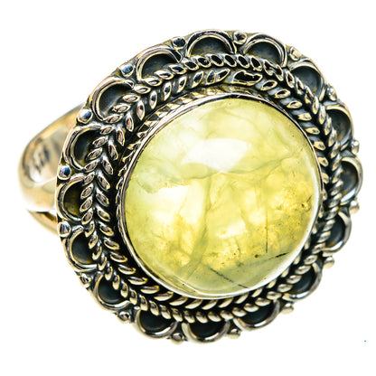 Prehnite Rings handcrafted by Ana Silver Co - RING78985