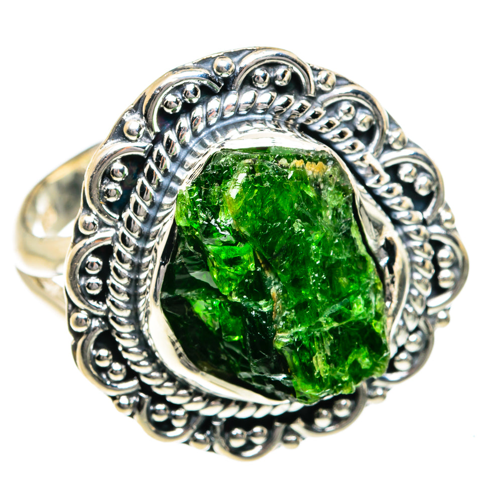 Chrome Diopside Rings handcrafted by Ana Silver Co - RING78987