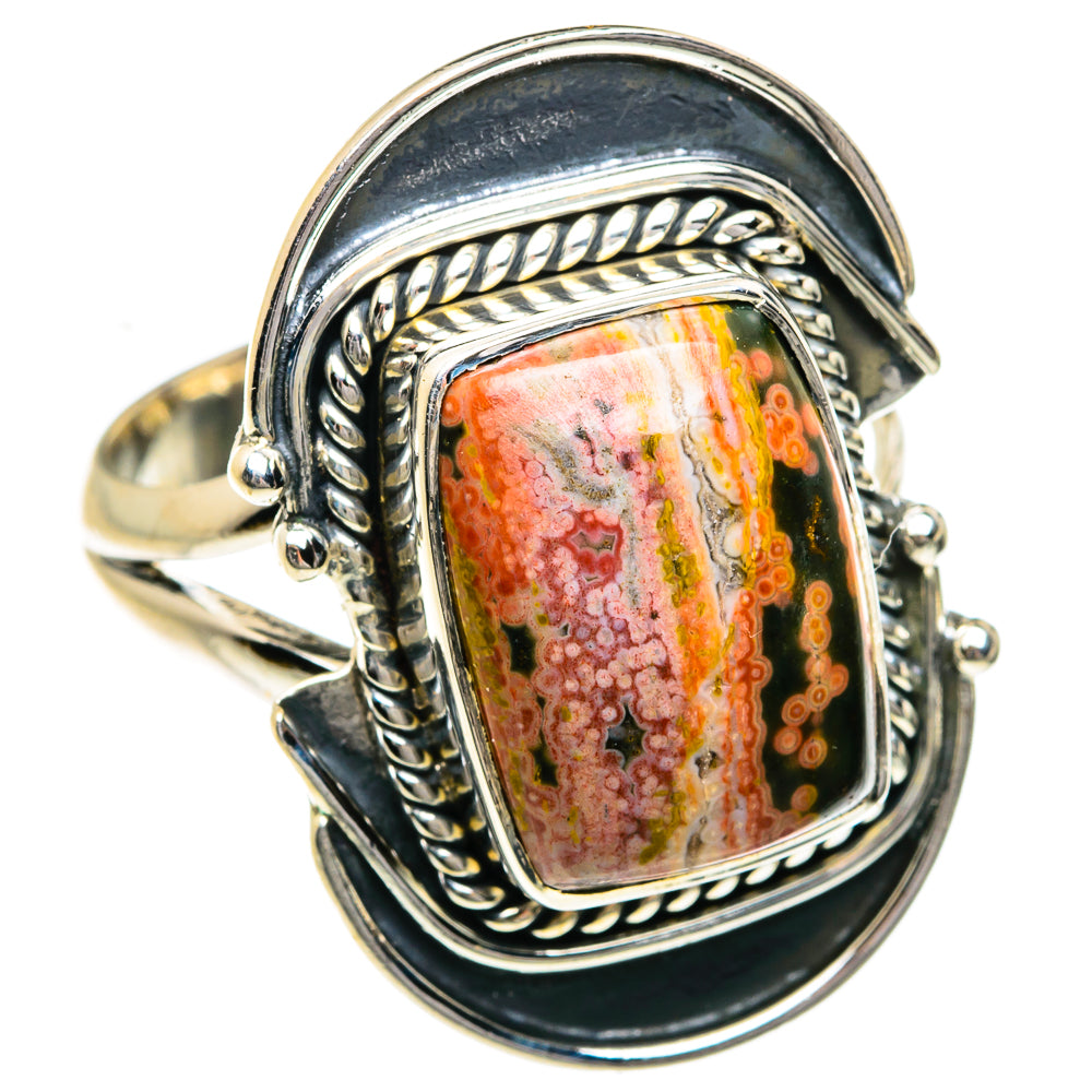 Ocean Jasper Rings handcrafted by Ana Silver Co - RING78995