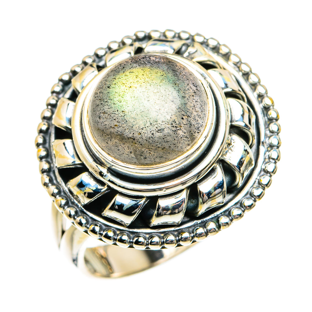 Labradorite Rings handcrafted by Ana Silver Co - RING79008 - Photo 2